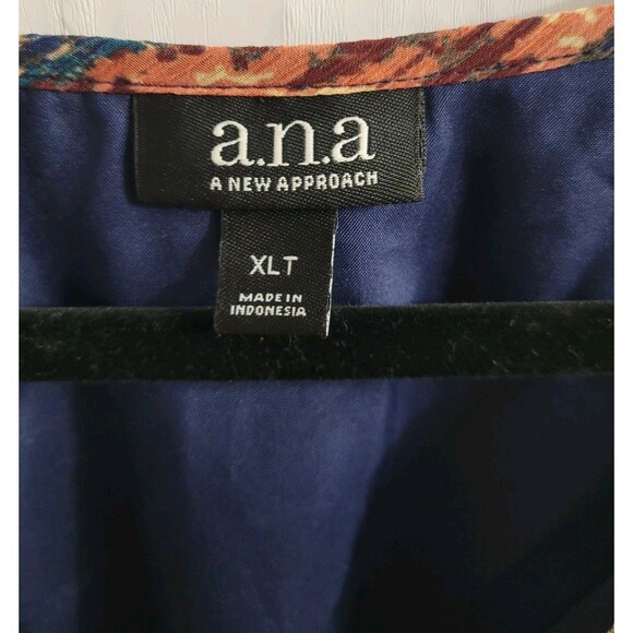 a.n.a. A New Approach XLT Boho Women's Dress Multicolor Casual Grunge - Picture 2 of 8